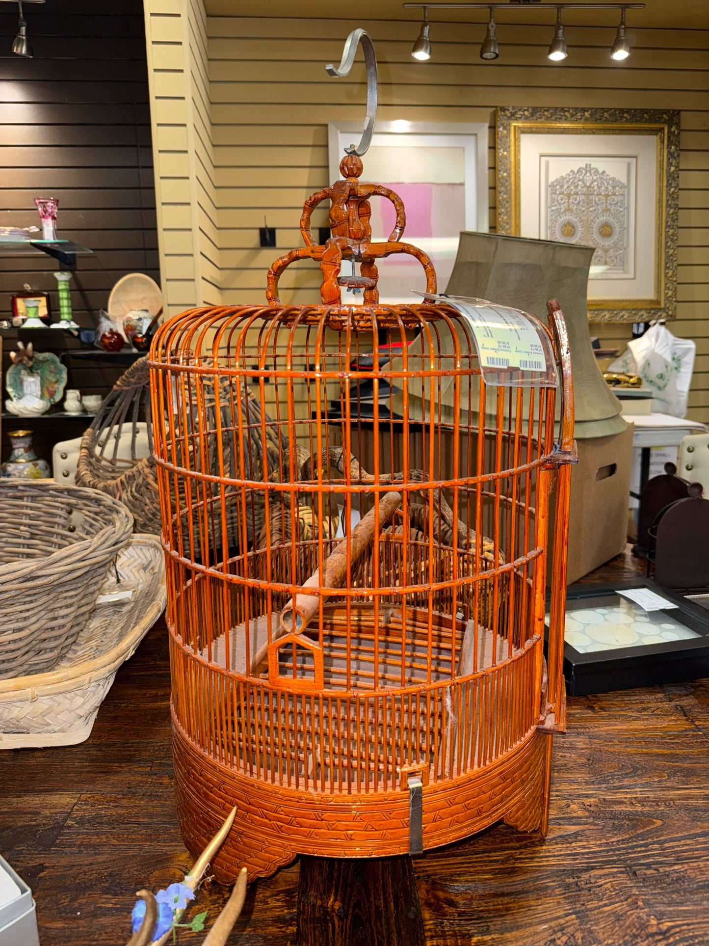 Asian Bamboo Bird Cage