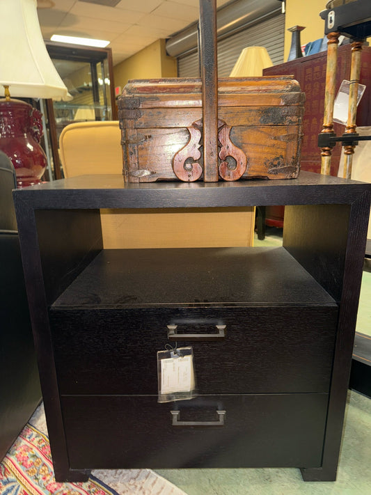 Black Bedside Table