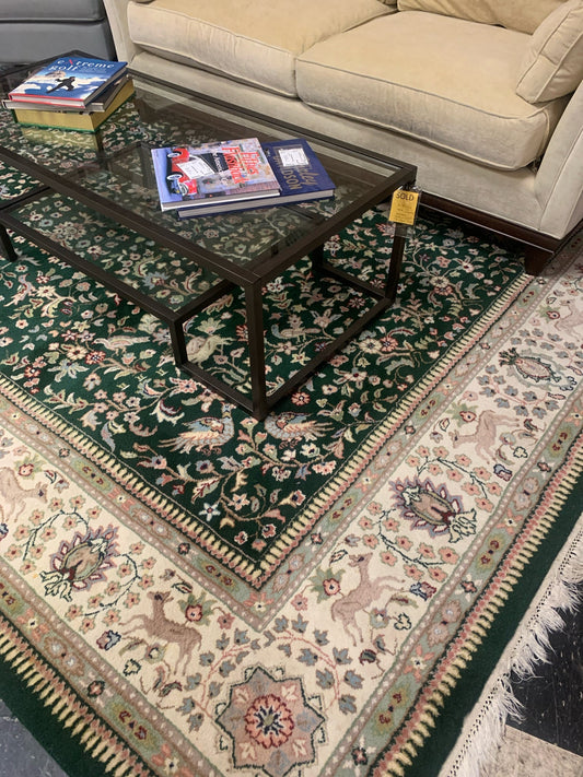 9'x12' Hand-tied Tabriz Design Wool Rug from India