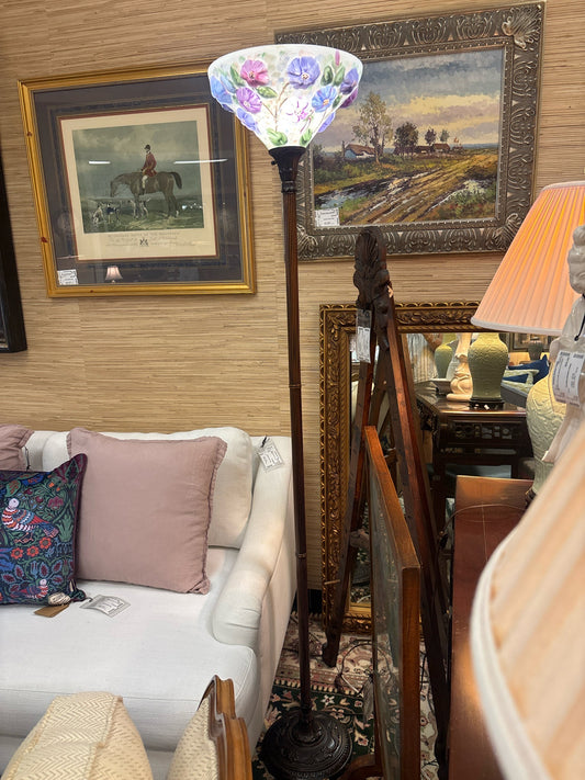 Tiffany Style Torchiere Floor Lamp
