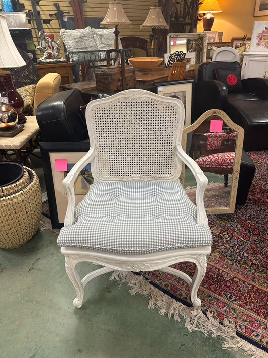 White French Chair w/Cane Back