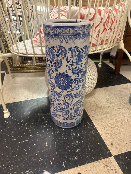Blue & White Umbrella Holder