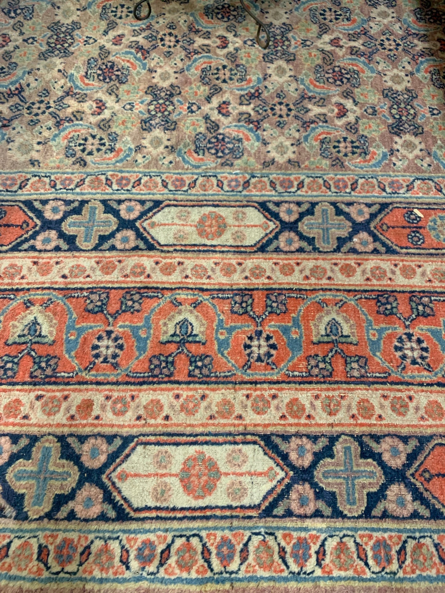 Antique Persian - Navy, Orange, Red (17x10)