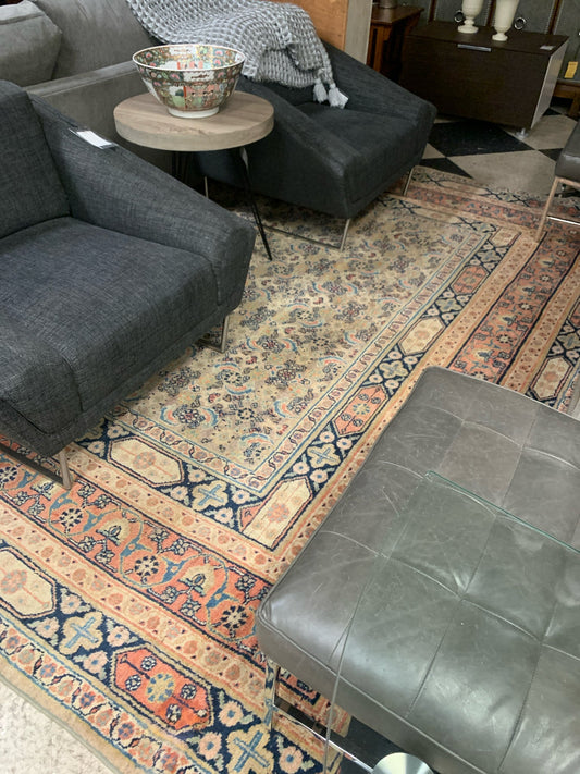 Antique Persian - Navy, Orange, Red (17x10)
