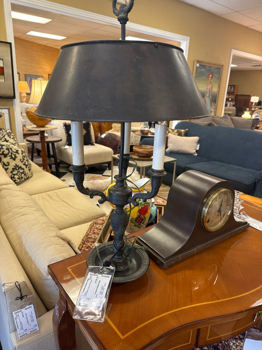 3-Light Metal Lamp w/Tin Shade