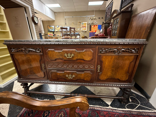 Antique Sideboard w/Marble Top