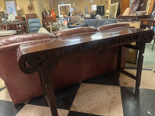 Asian Wood Console Table