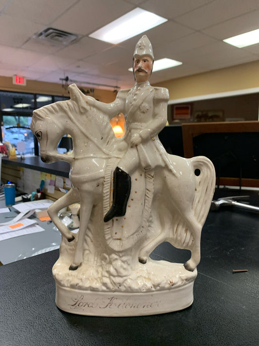 Antique Staffordshire "Lord Kitchenier on Horse" Figurine 13"
